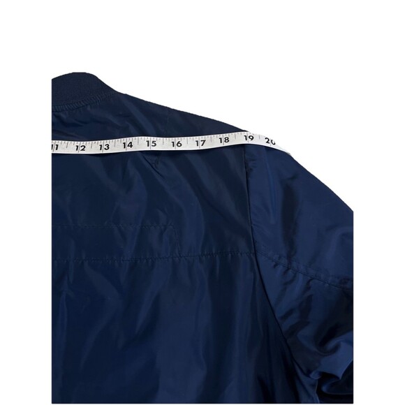 NEW Eleven Paris LA Collection Bomber Jacket Men's Sz L Navy Zip Up Streetwear - Picture 11 of 12
